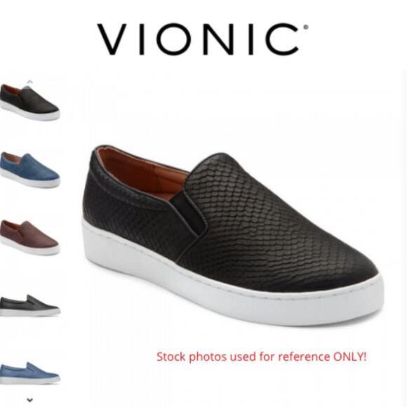 Vionic Midi Snake Slip-On Sneaker - Women's Casual Slip-On Shoes size 5 - Picture 3 of 12